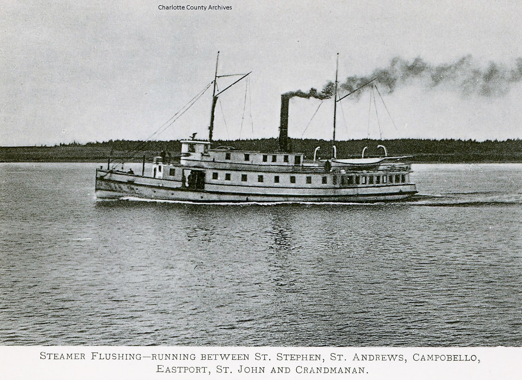 Steamer Flushing - SS, SA, Camp, Eastport, SJ &amp; GManan